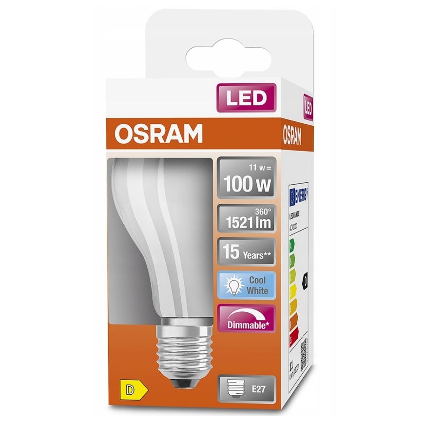 LED Prigušiva žarulja RETROFIT A60 E27/11W/230V 4000K - Osram