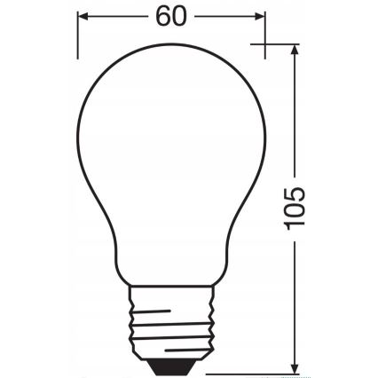 LED Prigušiva žarulja RETROFIT A60 E27/11W/230V 4000K - Osram