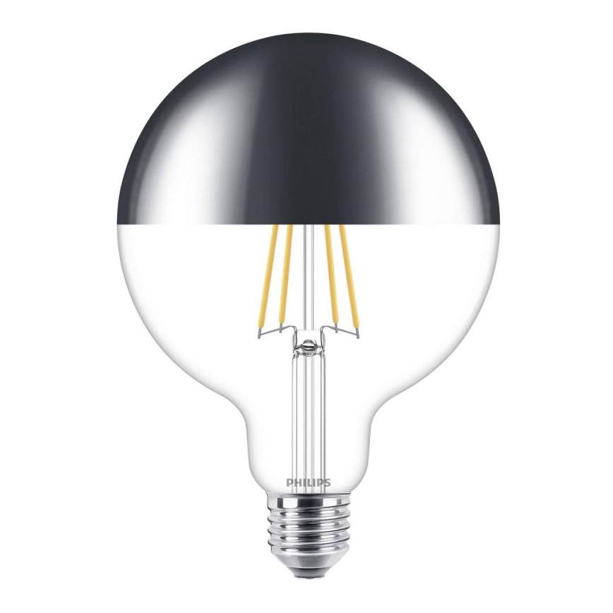 LED Prigušiva žarulja sa zrcalnom kalotom DECO Philips G125 E27/7,2W/230V 2700K
