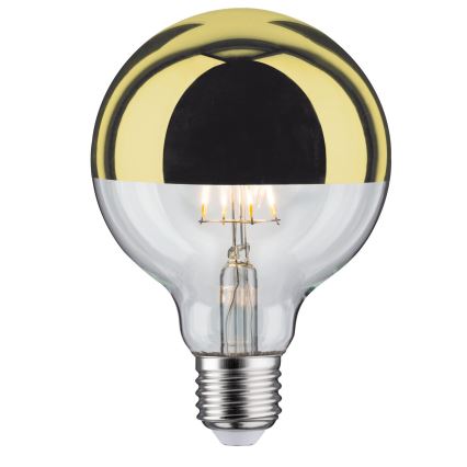 LED Prigušiva žarulja sa zrcalnom kalotom GLOBE G95 E27/6,5W/230V 2700K zlatna - Paulmann 28675