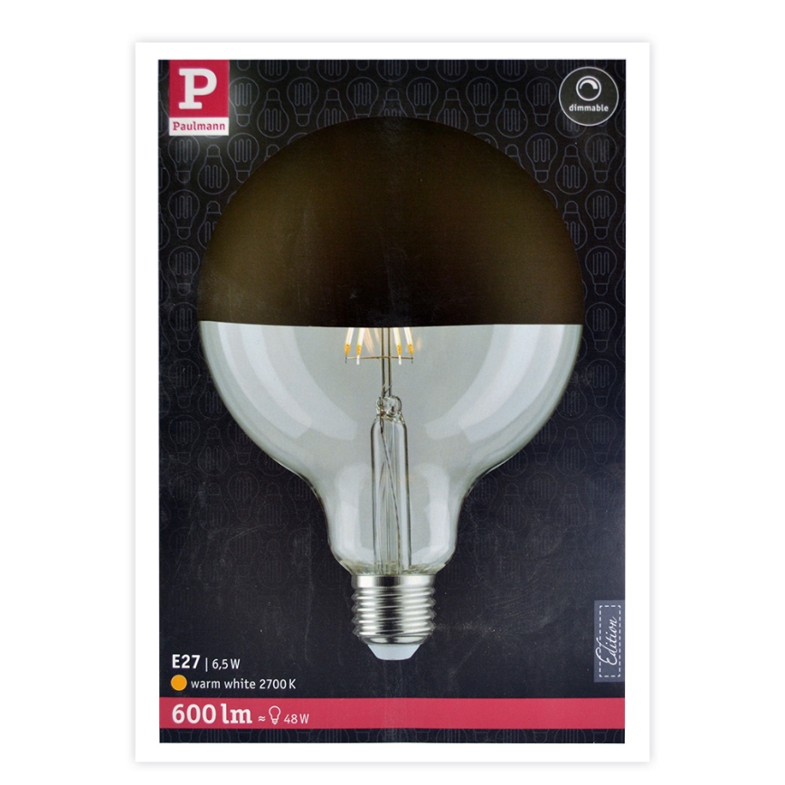 LED Prigušiva žarulja sa zrcalnom kalotom G125 E27/6,5W/230V 2700K - Paulmann 28679