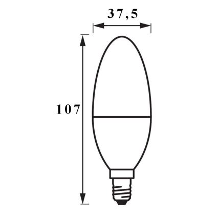 LED Prigušiva žarulja SMART+ E14/5W/230V 2700K Wi-Fi - Ledvance