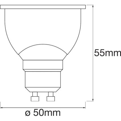 LED Prigušiva žarulja SMART+ GU10/5W/230V 2700K-6500K Wi-Fi - Ledvance