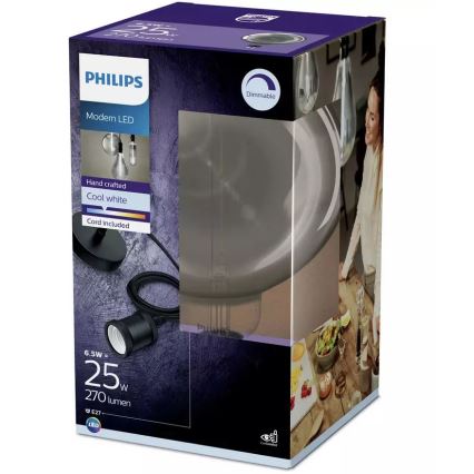 LED Prigušiva žarulja SMOKY VINTAGE Philips E27/6,5W/230V 4000K