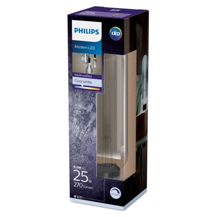 LED prigušiva žarulja SMOKY VINTAGE Philips T65 E27/6,5W/230V 4000K