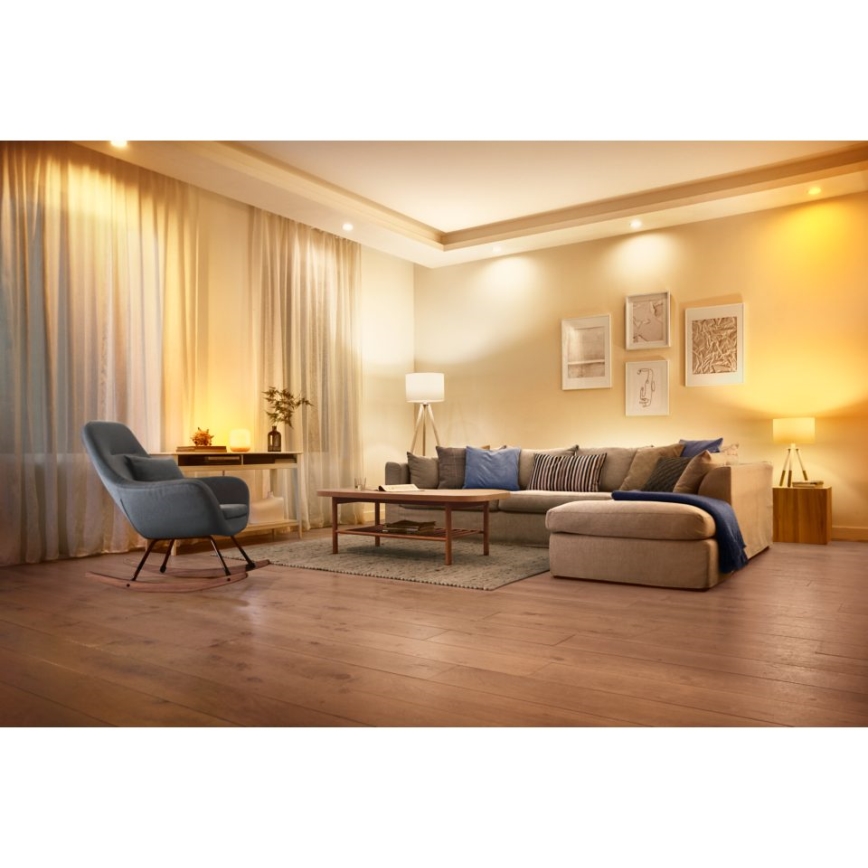 LED Prigušiva žarulja FILAMENT ST64 E27/6,7W/230V 2700-6500K CRI 90 Wi-Fi - WiZ