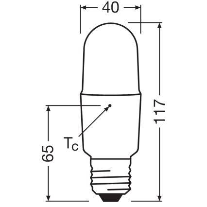LED prigušiva žarulja STICK E27/11W/230V 4000K CRI 90 - Osram