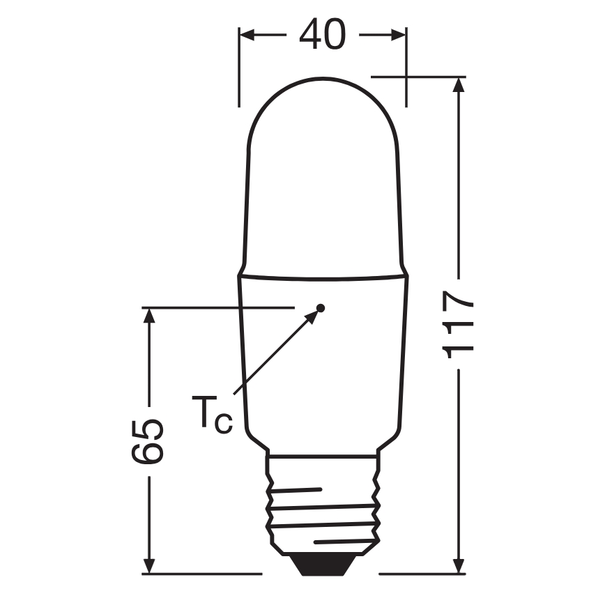 LED prigušiva žarulja STICK E27/11W/230V 4000K CRI 90 - Osram
