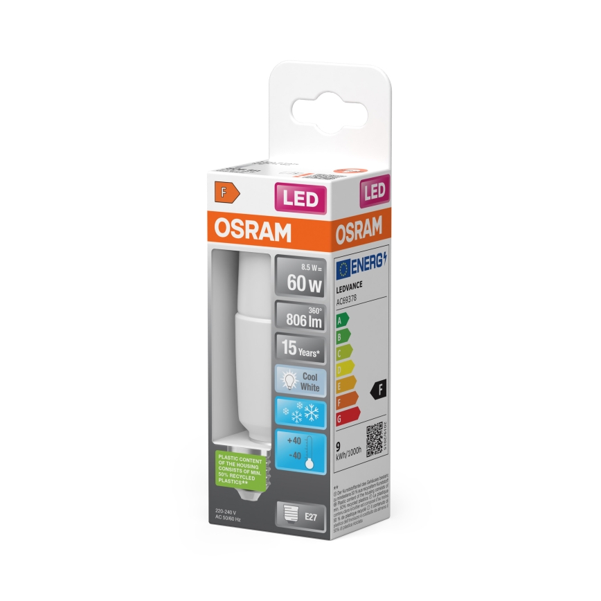 LED prigušiva žarulja STICK E27/8,5W/230V 4000K - Osram