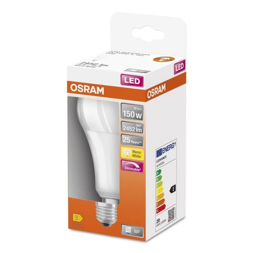 LED Prigušiva žarulja SUPERSTAR E27/20W/230V 2700K - Osram