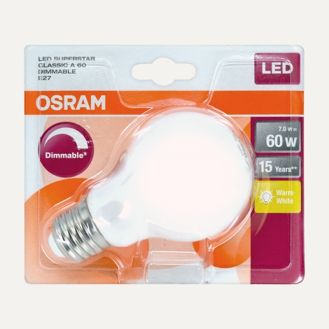 LED Prigušiva žarulja SUPERSTAR E27/7W/230V 2700K - Osram