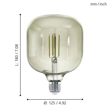 LED Prigušiva žarulja VINTAGE E27/4W/230V 3000K  - Eglo 12597