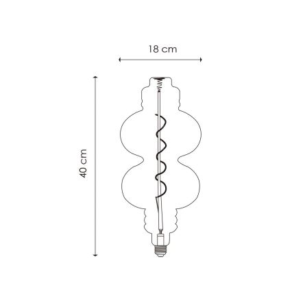 LED Prigušiva žarulja VINTAGE EDISON E27/4W/230V 2200K CRI 90
