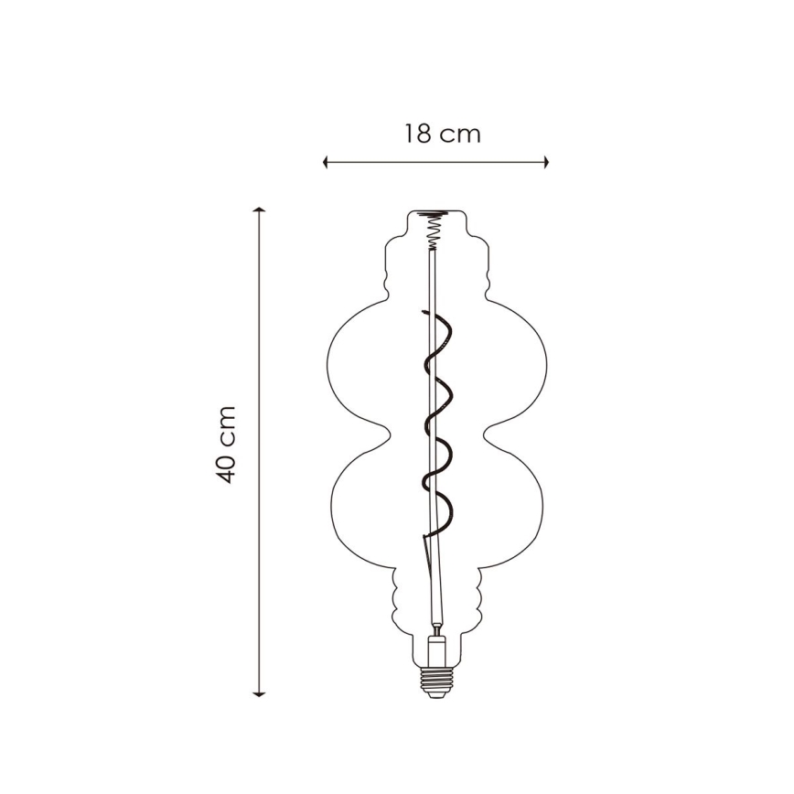 LED Prigušiva žarulja VINTAGE EDISON E27/4W/230V 2200K CRI 90
