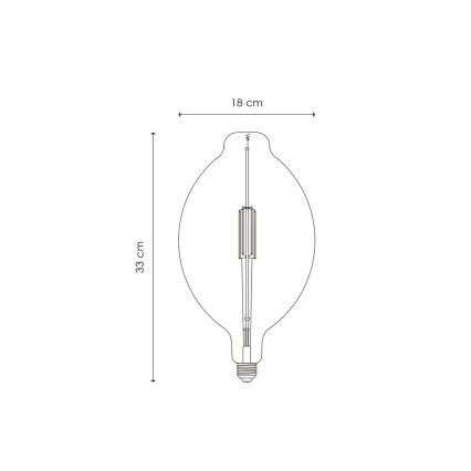 LED Prigušiva žarulja VINTAGE EDISON E27/4W/230V 2700K