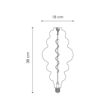 LED Prigušiva žarulja VINTAGE EDISON E27/4W/230V 3000K CRI 90