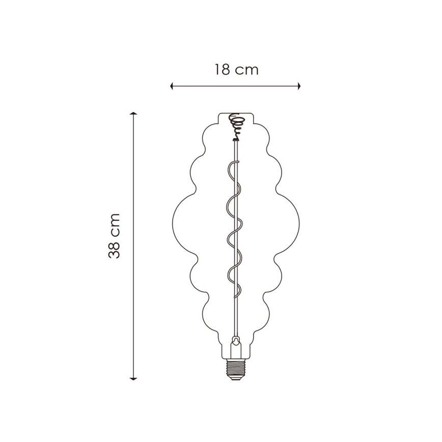 LED Prigušiva žarulja VINTAGE EDISON E27/4W/230V 3000K CRI 90