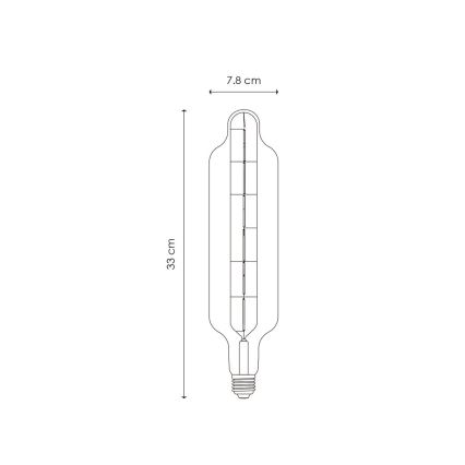 LED Prigušiva žarulja VINTAGE EDISON E27/5W/230V 1800K