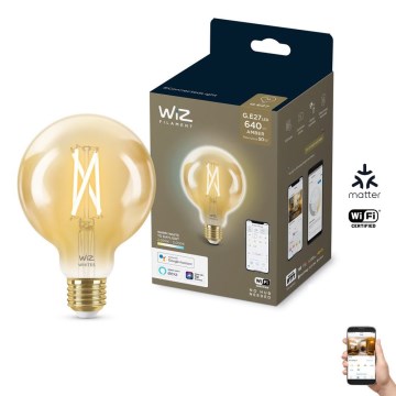 LED Prigušiva žarulja VINTAGE FILAMENT G95 E27/6,7W/230V 2000-5000K CRI 90 Wi-Fi - WiZ