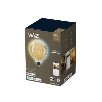 LED Prigušiva žarulja VINTAGE FILAMENT G200 E27/6W/230V 2000-5000K CRI 90 Wi-Fi - WiZ