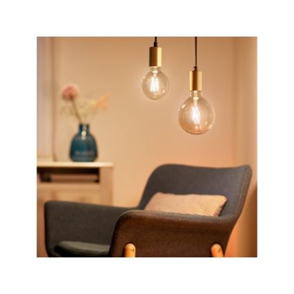 LED Prigušiva žarulja VINTAGE FILAMENT G95 E27/6,7W/230V 2000-5000K CRI 90 Wi-Fi - WiZ