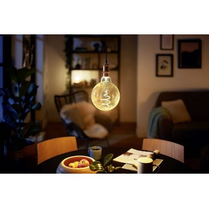 LED Prigušiva žarulja VINTAGE Philips G200 E27/7W/230V 2000K