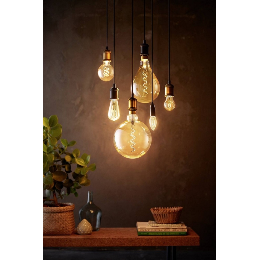 LED Prigušiva žarulja VINTAGE Philips G200 E27/7W/230V 2000K