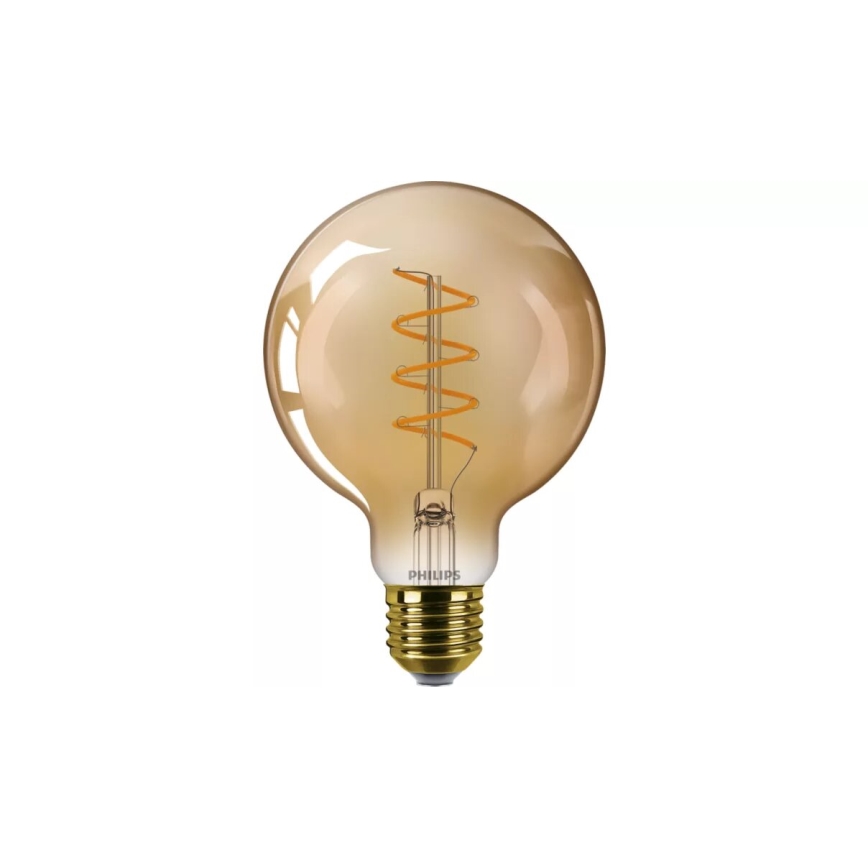 LED Prigušiva žarulja VINTAGE Philips G95 E27/5,5W/230V 2200K