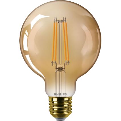 LED Prigušiva žarulja VINTAGE Philips G95 E27/7W/230V 1800K