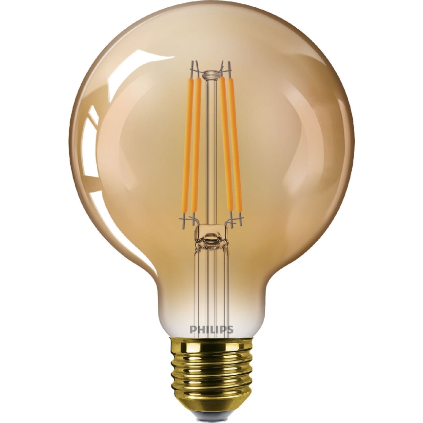 LED Prigušiva žarulja VINTAGE Philips G95 E27/7W/230V 1800K