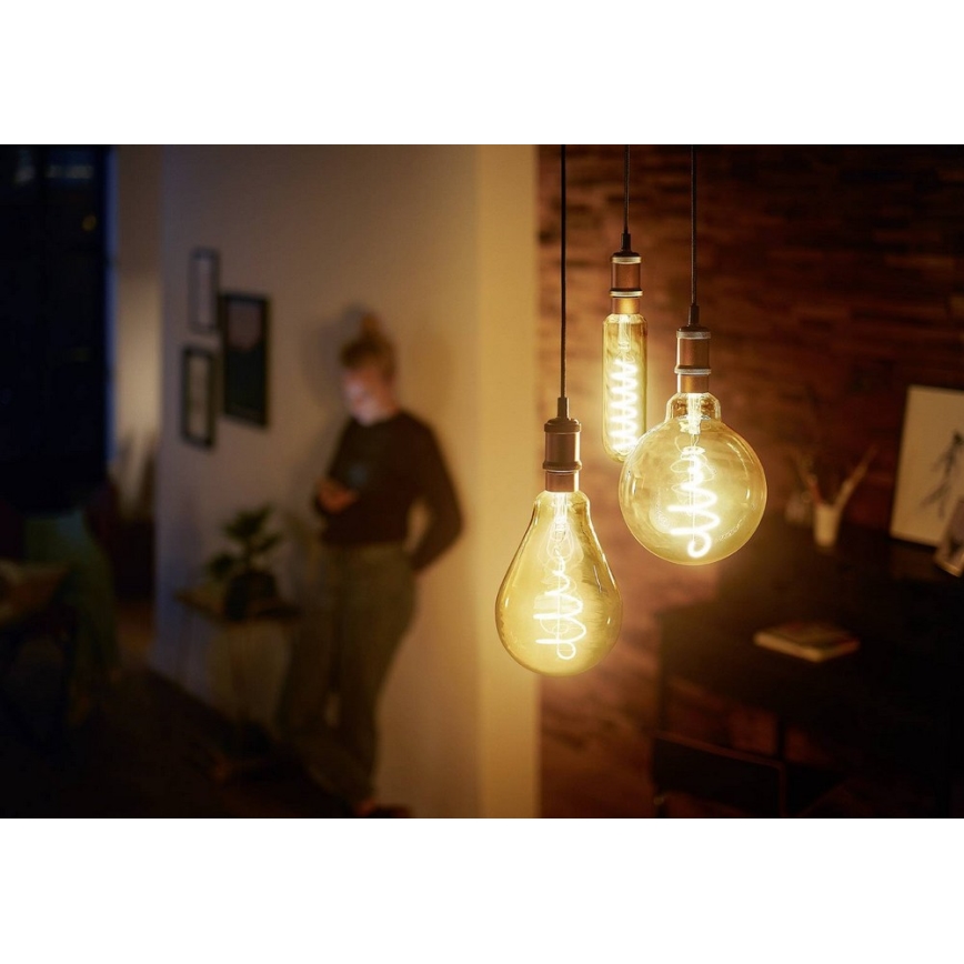 LED prigušiva žarulja VINTAGE Philips T65 E27/6,5W/230V 2000K
