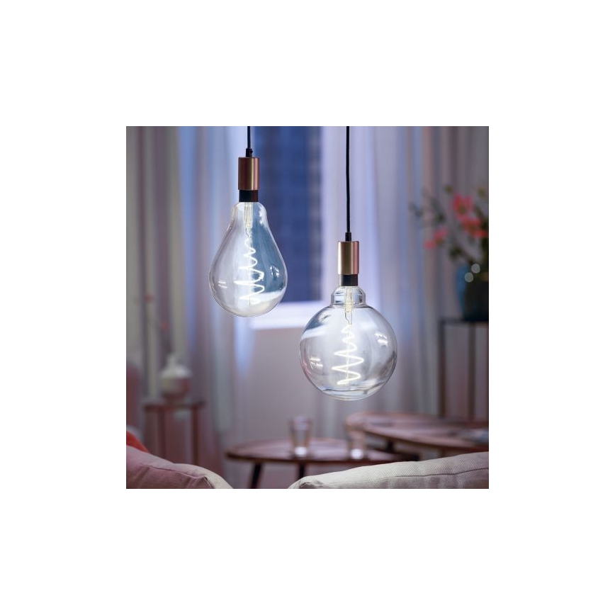 LED Prigušiva žarulja VINTAGE FILAMENT PS160 E27/6,5W/230V 2000-5000K CRI 90 Wi-Fi -WiZ