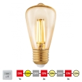 LED Prigušiva žarulja VINTAGE ST48 E27/3W/230V 2200K - STEPDIMMING - Eglo 12521