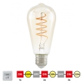 LED Prigušiva žarulja VINTAGE ST64 E27/4W/230V 2200K - STEPDIMMING - Eglo 12522