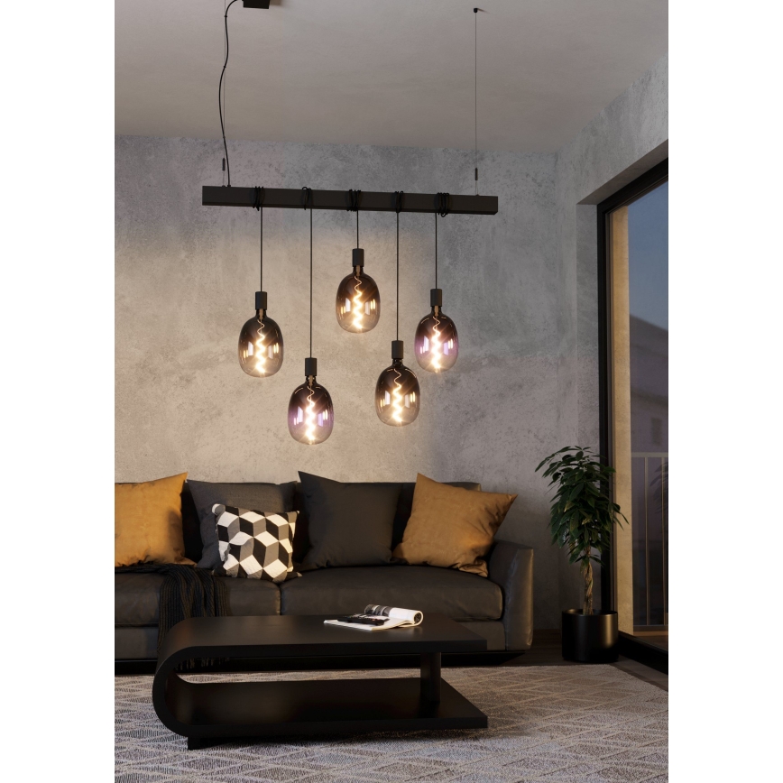LED prigušiva žarulja VINTAGE T120 E27/4W/230V 1800K ljubičasta - Eglo 110226