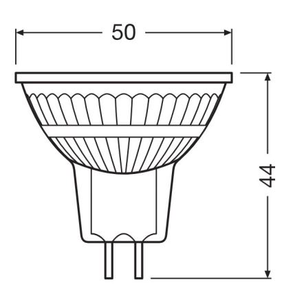 LED prigušivača GU5,3/3,4W/230V 2700K CRI 90 - Osram