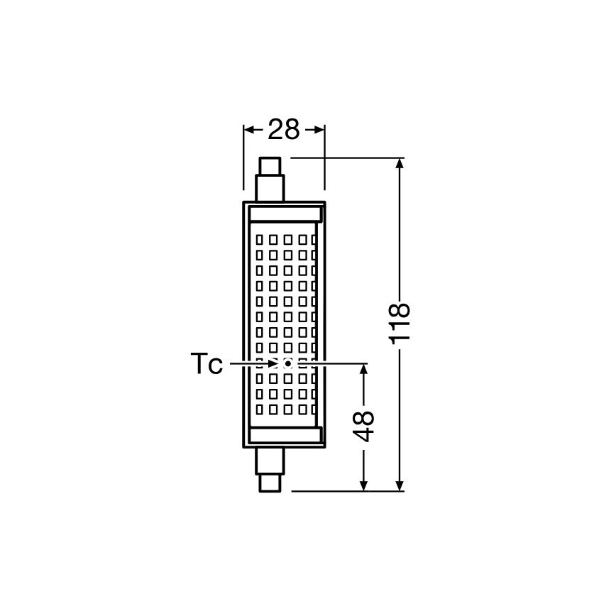LED prigušivačka žarulje R7s/18,2W/230V 2700K 118 mm - Osram