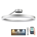 LED prigušivač stropne svjetiljke LED/40W/230V 3000-6500K mat krom + daljinski upravljač