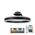 LED prigušivač stropne svjetiljke LED/86W/230V 3000-6500K crna + daljinski upravljač