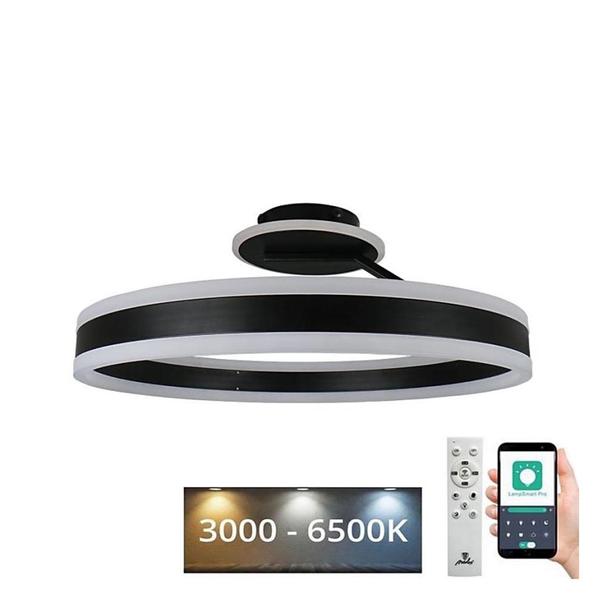 LED prigušivač stropne svjetiljke LED/86W/230V 3000-6500K crna + daljinski upravljač