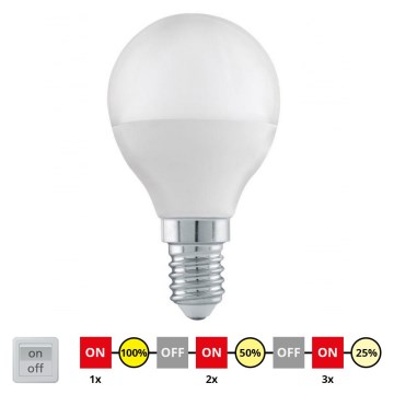 LED prigušivača žarulja P45 E14/6W/230V 3000K - STEPDIMMING - Eglo 54835
