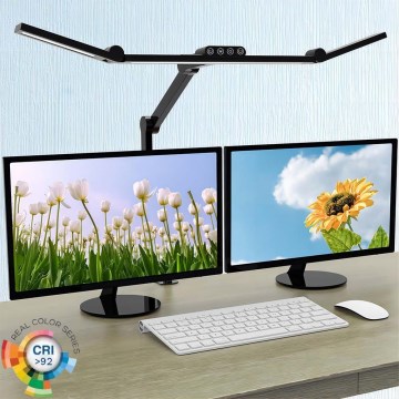 LED prigušivačka dodirna fleksibilna stolna lampa LED/24W/230V 3000-6500K CRI 92 crna