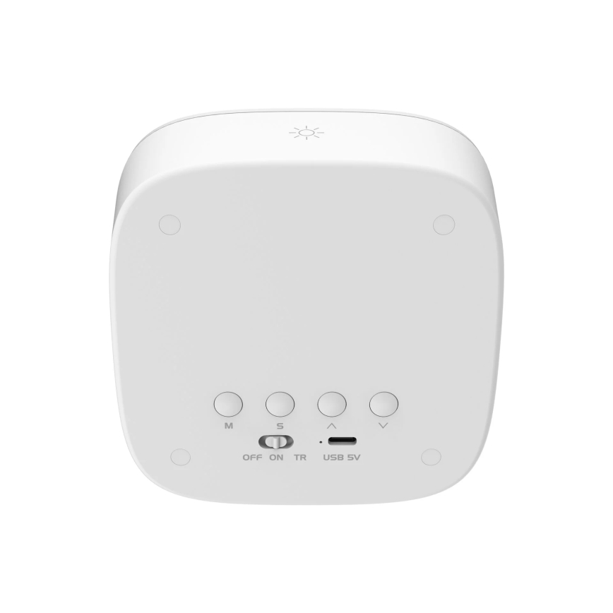 LED prigušivačka noćne lampe s budilicom BUNNY LED/1,2W/5V 3000K