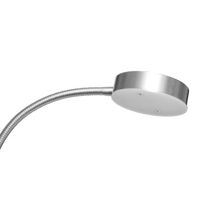LED podna lampa s prigušivanjem NORA LED/25W/230V 2200/3000/4000K + LED/5W 3000K matni krom + daljinski upravljač