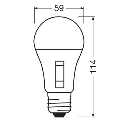 LED prigušivačka žarulja CLASSIC A60 E27/8,8W/230V 2700/3000/4000/6500K - Osram