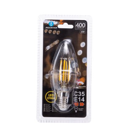 LED prigušivačka žarulja FILAMENT C35 E14/4W/230V 2700K - Aigostar