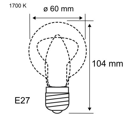 LED prigušivačka žarulja FILAMENT E27/6W/230V 1700K - Paulmann 28522