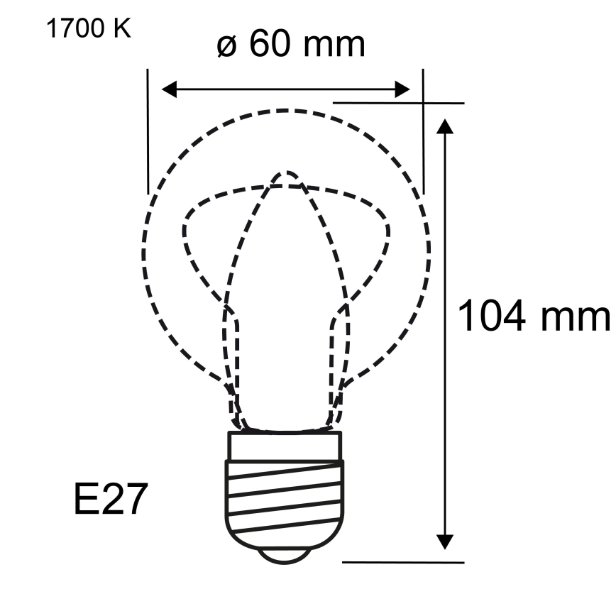LED prigušivačka žarulja FILAMENT E27/6W/230V 1700K - Paulmann 28522