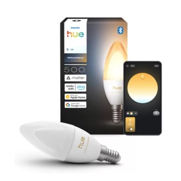 LED prigušivačka žarulja Philips Hue White Ambiance B39 E14/3,7W/230V 1000-20000K