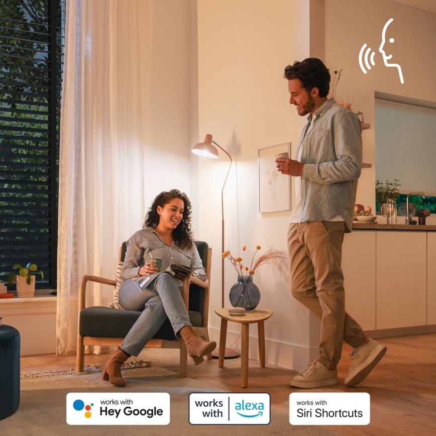 LED RGB prigušiva žarulja Philips SMART P45 E14/4,9W/230V 2200-6500K CRI 90